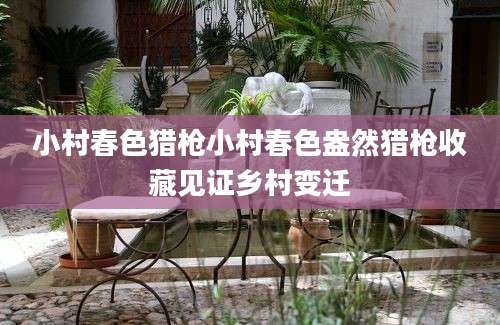小村春色猎枪小村春色盎然猎枪收藏见证乡村变迁