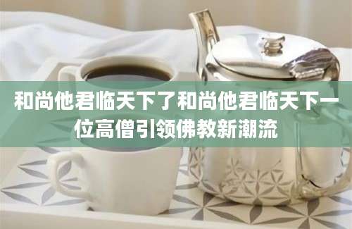 和尚他君临天下了和尚他君临天下一位高僧引领佛教新潮流