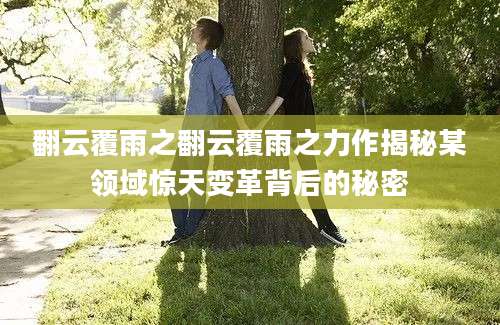 翻云覆雨之翻云覆雨之力作揭秘某领域惊天变革背后的秘密