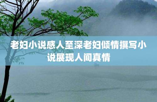 老妇小说感人至深老妇倾情撰写小说展现人间真情