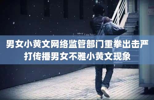 男女小黄文网络监管部门重拳出击严打传播男女不雅小黄文现象