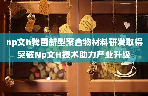 np文h我国新型聚合物材料研发取得突破Np文H技术助力产业升级