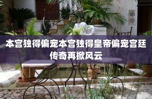 本宫独得偏宠本宫独得皇帝偏宠宫廷传奇再掀风云