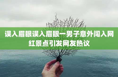 误入眉眼误入眉眼一男子意外闯入网红景点引发网友热议