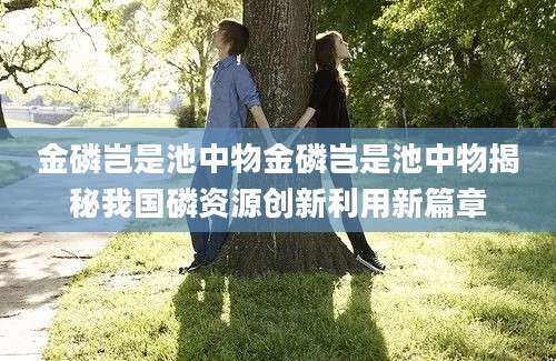 金磷岂是池中物金磷岂是池中物揭秘我国磷资源创新利用新篇章