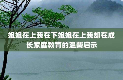 姐姐在上我在下姐姐在上我却在成长家庭教育的温馨启示