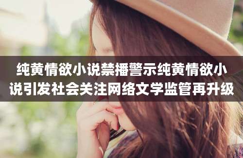 纯黄情欲小说禁播警示纯黄情欲小说引发社会关注网络文学监管再升级