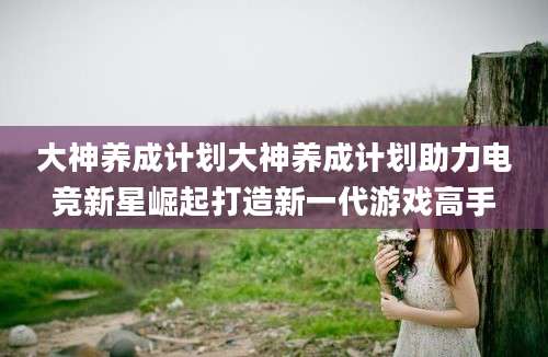 大神养成计划大神养成计划助力电竞新星崛起打造新一代游戏高手