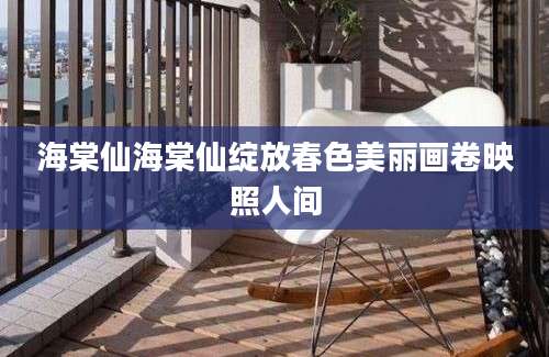 海棠仙海棠仙绽放春色美丽画卷映照人间