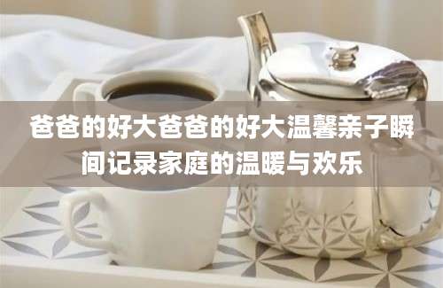 爸爸的好大爸爸的好大温馨亲子瞬间记录家庭的温暖与欢乐