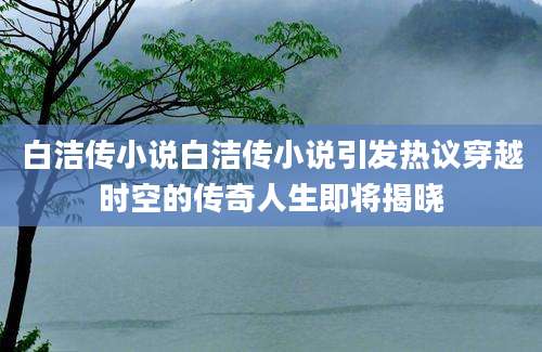 白洁传小说白洁传小说引发热议穿越时空的传奇人生即将揭晓