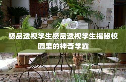 极品透视学生极品透视学生揭秘校园里的神奇学霸