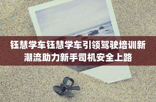 钰慧学车钰慧学车引领驾驶培训新潮流助力新手司机安全上路