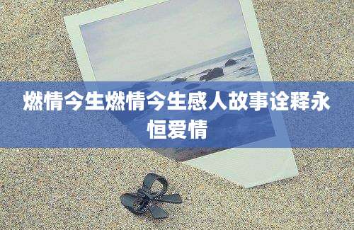 燃情今生燃情今生感人故事诠释永恒爱情