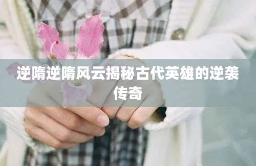 逆隋逆隋风云揭秘古代英雄的逆袭传奇