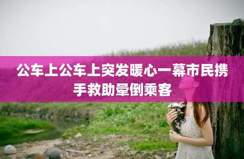 公车上公车上突发暖心一幕市民携手救助晕倒乘客