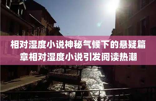 相对湿度小说神秘气候下的悬疑篇章相对湿度小说引发阅读热潮