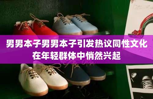 男男本子男男本子引发热议同性文化在年轻群体中悄然兴起