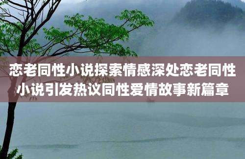 恋老同性小说探索情感深处恋老同性小说引发热议同性爱情故事新篇章