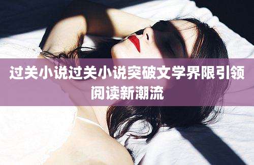 过关小说过关小说突破文学界限引领阅读新潮流
