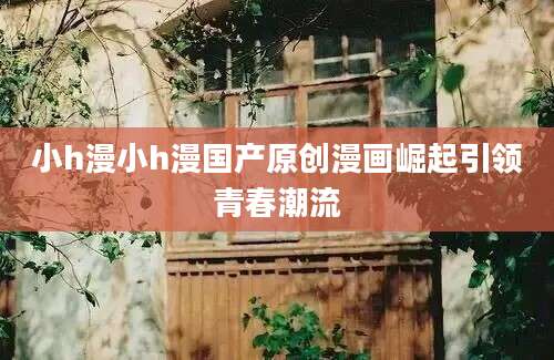 小h漫小h漫国产原创漫画崛起引领青春潮流