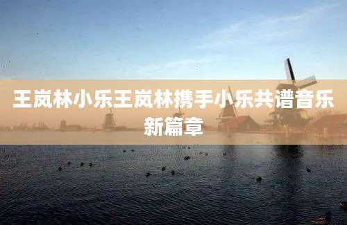 王岚林小乐王岚林携手小乐共谱音乐新篇章