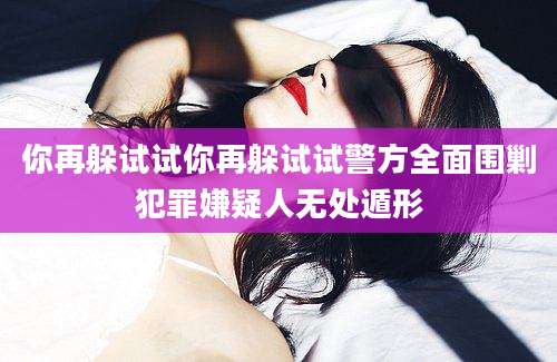 你再躲试试你再躲试试警方全面围剿犯罪嫌疑人无处遁形