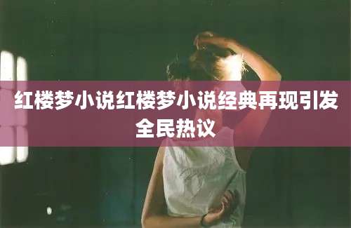 红楼梦小说红楼梦小说经典再现引发全民热议
