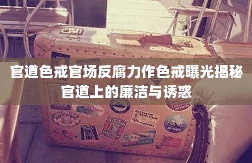 官道色戒官场反腐力作色戒曝光揭秘官道上的廉洁与诱惑