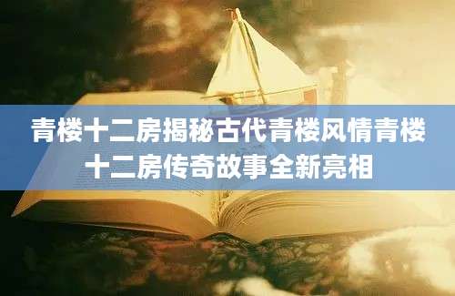 青楼十二房揭秘古代青楼风情青楼十二房传奇故事全新亮相