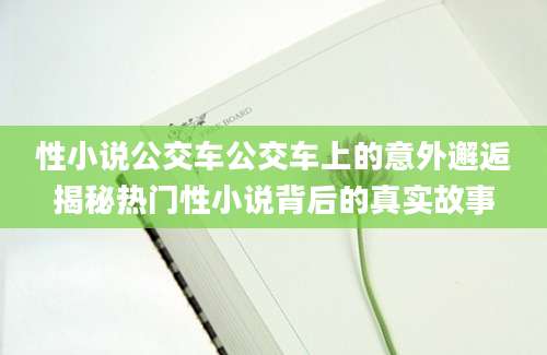 性小说公交车公交车上的意外邂逅揭秘热门性小说背后的真实故事