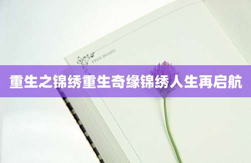 重生之锦绣重生奇缘锦绣人生再启航