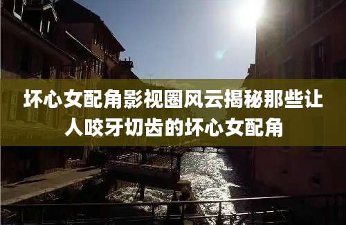 坏心女配角影视圈风云揭秘那些让人咬牙切齿的坏心女配角
