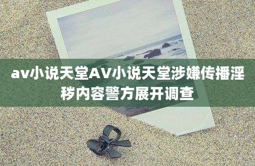 av小说天堂AV小说天堂涉嫌传播淫秽内容警方展开调查