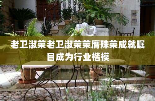 老卫淑荣老卫淑荣荣膺殊荣成就瞩目成为行业楷模