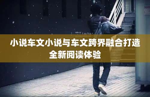 小说车文小说与车文跨界融合打造全新阅读体验
