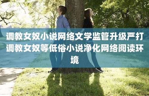 调教女奴小说网络文学监管升级严打调教女奴等低俗小说净化网络阅读环境