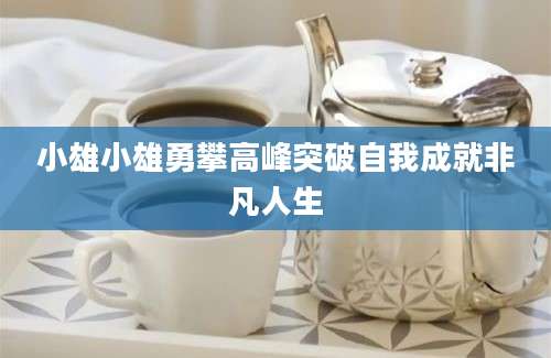 小雄小雄勇攀高峰突破自我成就非凡人生