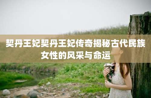 契丹王妃契丹王妃传奇揭秘古代民族女性的风采与命运