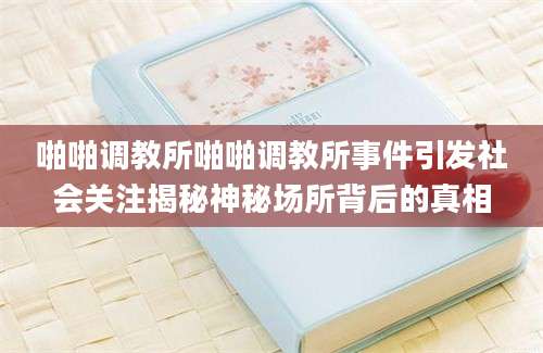 啪啪调教所啪啪调教所事件引发社会关注揭秘神秘场所背后的真相