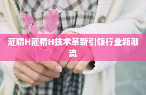 灌精H灌精H技术革新引领行业新潮流
