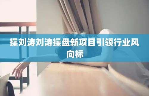操刘涛刘涛操盘新项目引领行业风向标