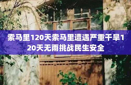 索马里120天索马里遭遇严重干旱120天无雨挑战民生安全