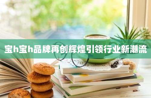 宝h宝h品牌再创辉煌引领行业新潮流