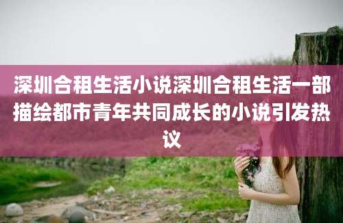 深圳合租生活小说深圳合租生活一部描绘都市青年共同成长的小说引发热议