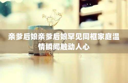 亲爹后娘亲爹后娘罕见同框家庭温情瞬间触动人心