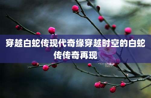 穿越白蛇传现代奇缘穿越时空的白蛇传传奇再现