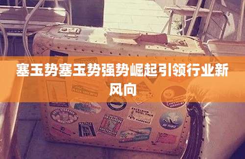 塞玉势塞玉势强势崛起引领行业新风向