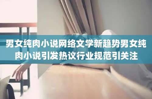 男女纯肉小说网络文学新趋势男女纯肉小说引发热议行业规范引关注
